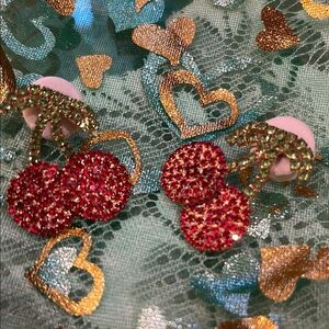 Elegant Cherry Crystal Earrings